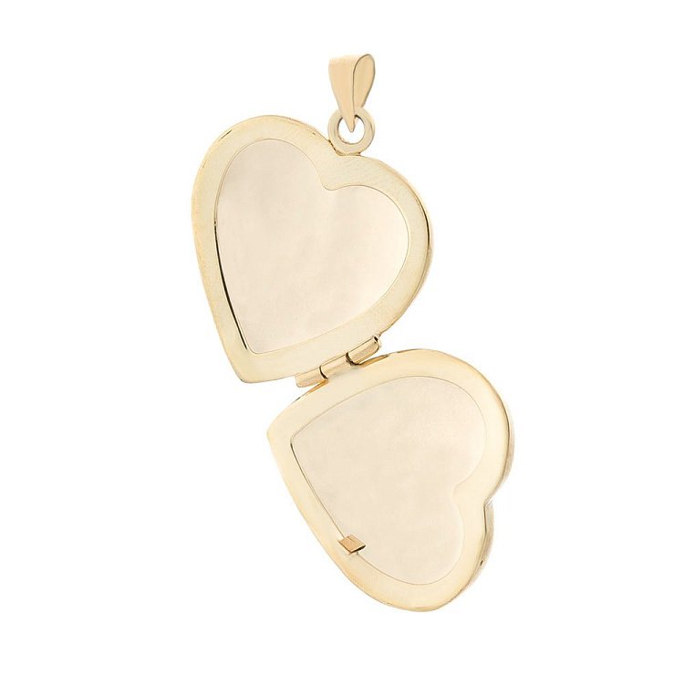Золотий кулон "Сердечко" для фотографії п02402ж від ювелірного магазину Онікс - 1