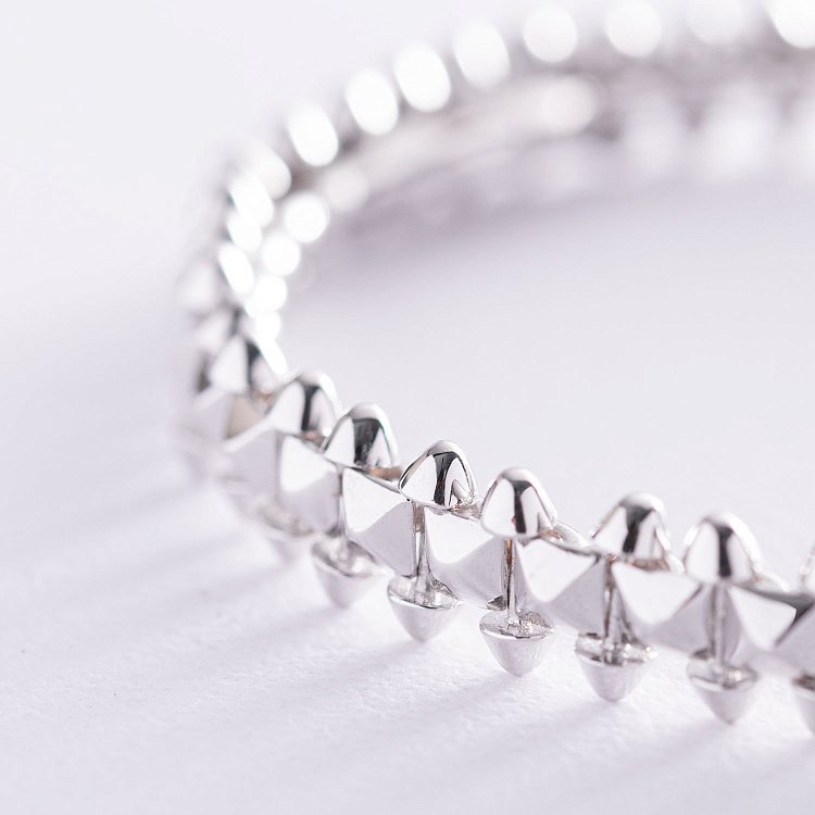 Жесткий браслет "Тереза" в белом золоте б04425 от ювелирного магазина Оникс - 2