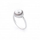Женское кольцо с культивированным пресноводным жемчугом к02842 от ювелирного магазина Оникс