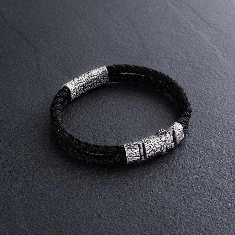 Чоловічий срібний браслет з хрестом 1309 від ювелірного магазину Онікс - 3