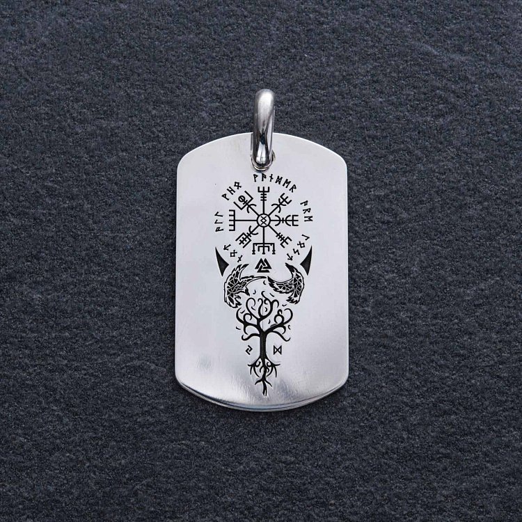 Срібний жетон "Вегвізир" (великий) 133350-7 від ювелірного магазину Онікс