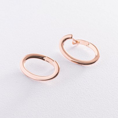 Золоті сережки "Фрея" (овальні) с07401 №5