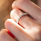 Золотое кольцо с дорожкой камней (бриллианты) кб0456ca от ювелирного магазина Оникс - 1