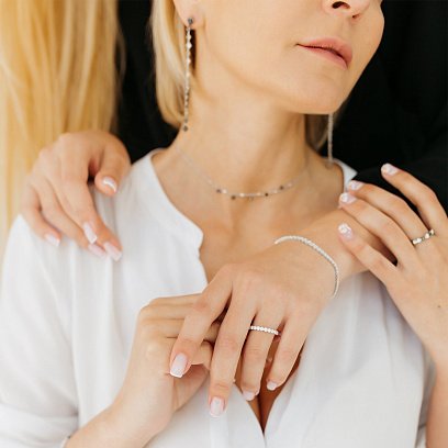 Золотые серьги с бриллиантами сб0101ca №11