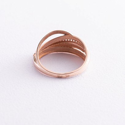 Золотое кольцо с фианитами к04944 №3