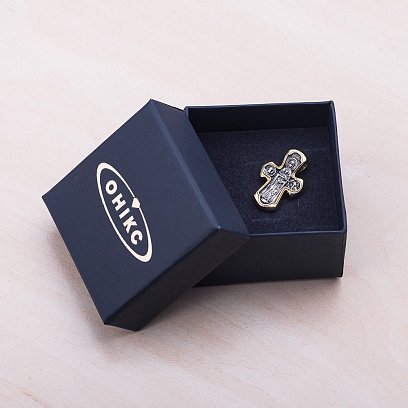 Срібний православний хрест "Деісус. Божа Матір" Нікопея " 132442 №5