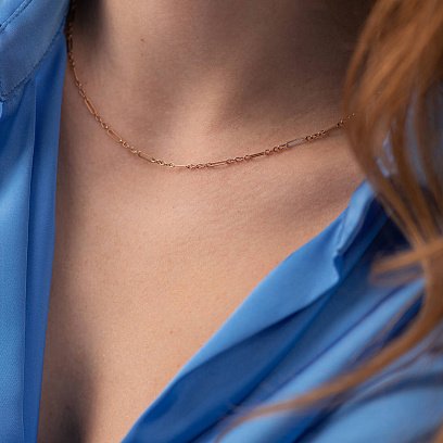 Кольє - ланцюжок у червоному золоті кол02374 №2