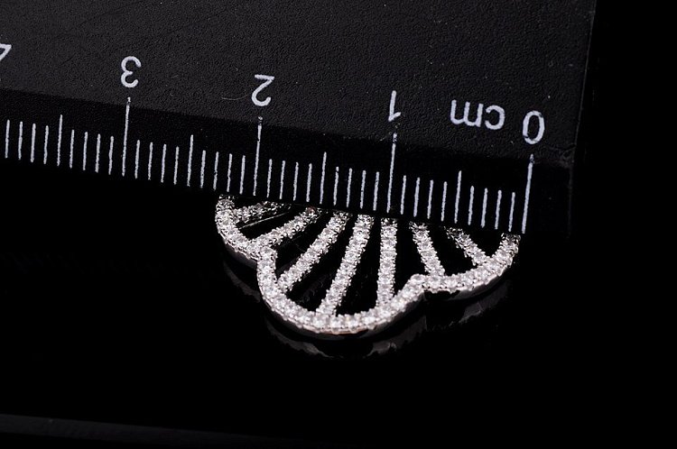 Серебряная подвеска с фианитами (родий) 131889 от ювелирного магазина Оникс - 2