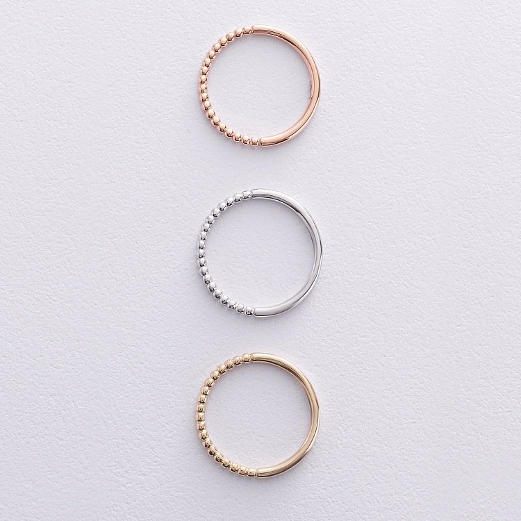 Шариковое кольцо "Одри" в белом золоте к07576 от ювелирного магазина Оникс - 13