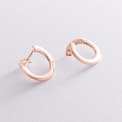 Золотые серьги "Фрея" (круглые) с07397 №4