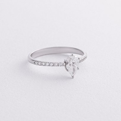 Помолвочное золотое кольцо с бриллиантами 242871121 №3