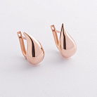 Сережки "Megan" у червоному золоті с09568 от ювелирного магазина Оникс - 1