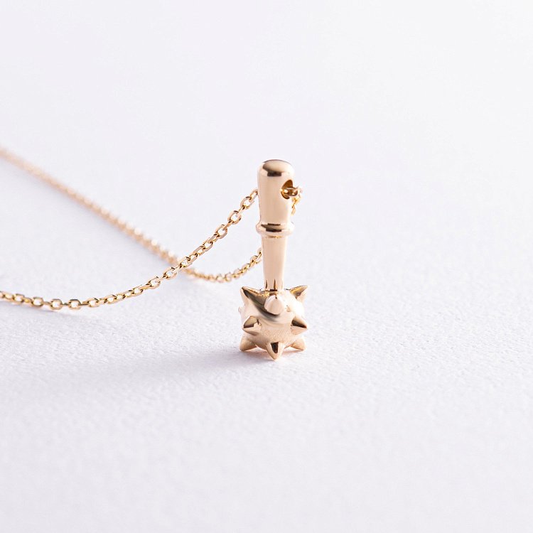 Кольє "Булава" у жовтому золоті кол02260 від ювелірного магазину Онікс - 7