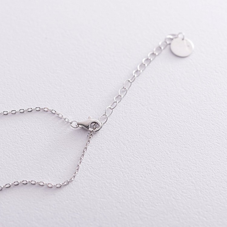 Срібне кольє "Сердечка" 18942 від ювелірного магазину Онікс - 3