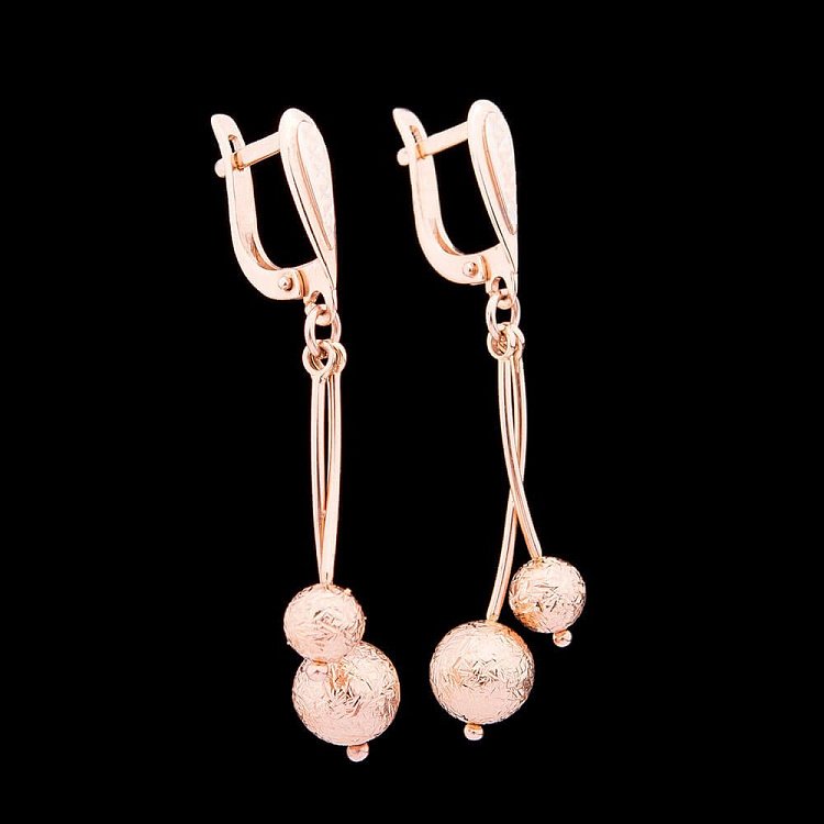 Золоті сережки "Кульки" с02968 від ювелірного магазину Онікс