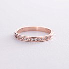 Золотое кольцо с дорожкой камней к02309 от ювелирного магазина Оникс - 2