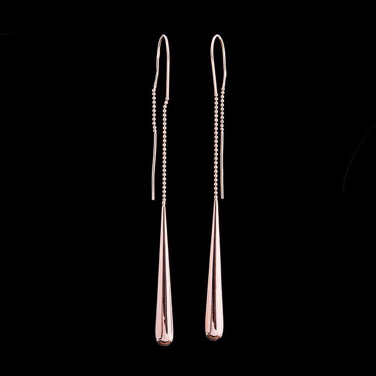 Золотые серьги без камней с03827 от ювелирного магазина Оникс - 1