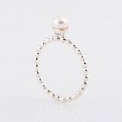 Женское кольцо с жемчугом 111716 от ювелирного магазина Оникс - 1