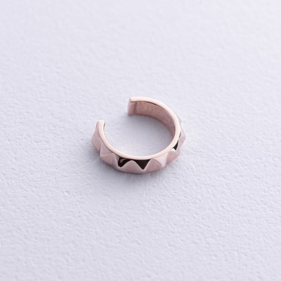 Серьга - каффа "Mona" в красном золоте с08847