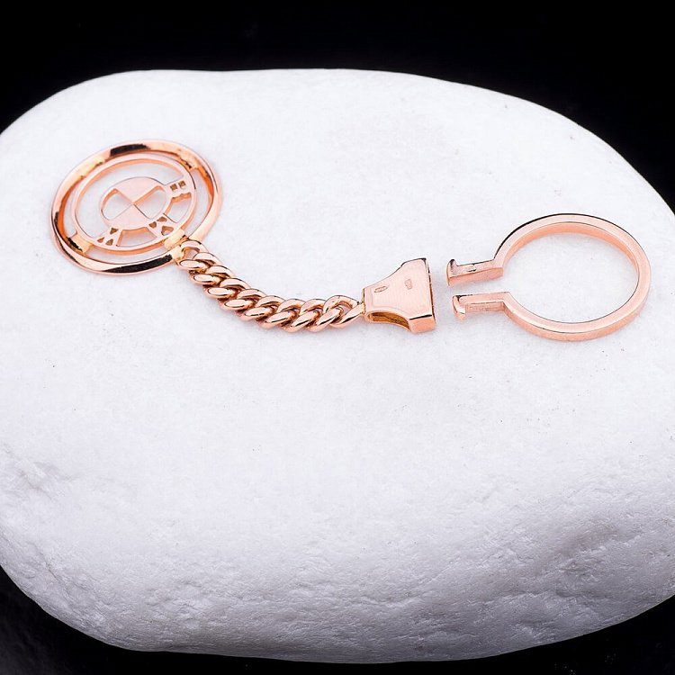 Золотой брелок "BMW-БМВ" бр00001бмв от ювелирного магазина Оникс - 3