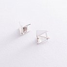 Срібні сережки "Трикутники" 122182 от ювелирного магазина Оникс - 3