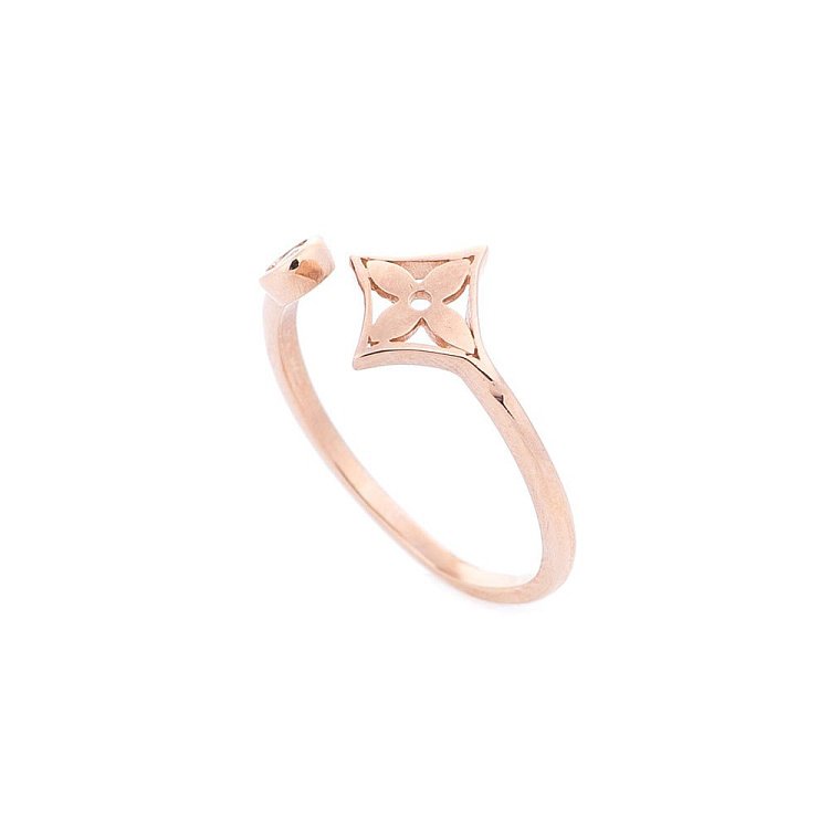 Золота каблучка на фалангу "Конюшина" к232 від ювелірного магазину Онікс