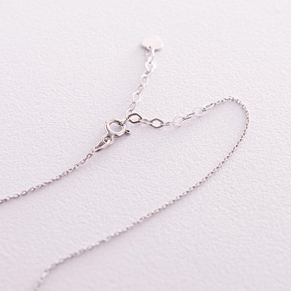 Колье "С Украиной в сердце" в серебре (голубая и желтая эмаль) 181236 №5