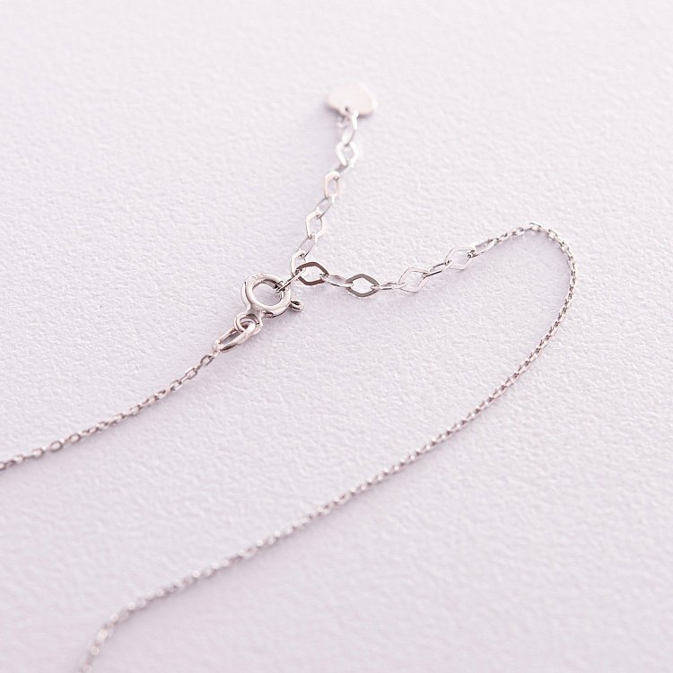 Колье "С Украиной в сердце" в серебре (голубая и желтая эмаль) 181236 от ювелирного магазина Оникс - 4