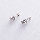 Золоті сережки-пусети (діамант) сб0124sl от ювелирного магазина Оникс - 2