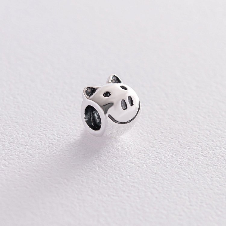 Срібний шарм "Порося" 132098 від ювелірного магазину Онікс