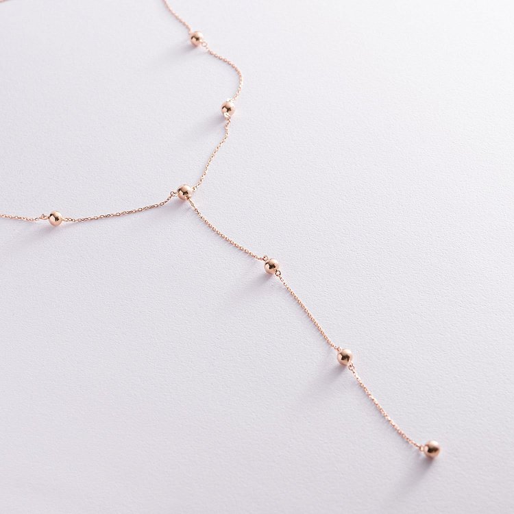 Колье 2 в 1 "Шарики" в красном золоте кол01954 от ювелирного магазина Оникс - 4