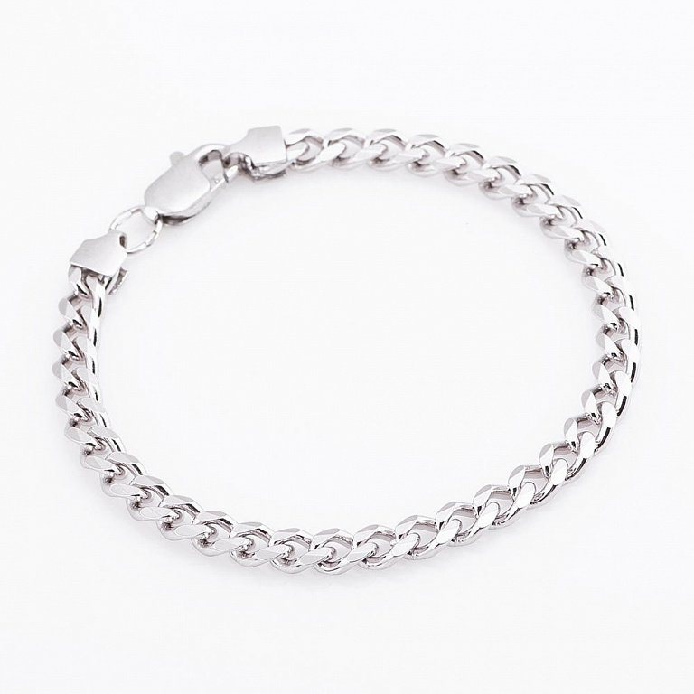 Серебряные браслеты плетение панцирное купить недорого в интернет-магазине TheOneBrilliant