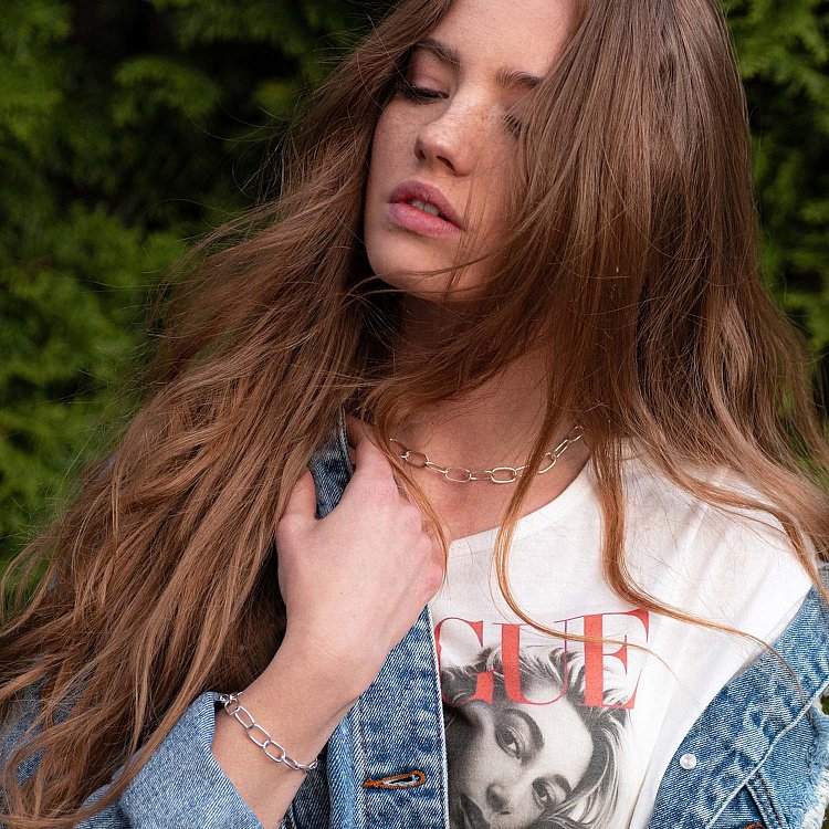 Серебряное колье "Свобода" 181037 от ювелирного магазина Оникс - 17