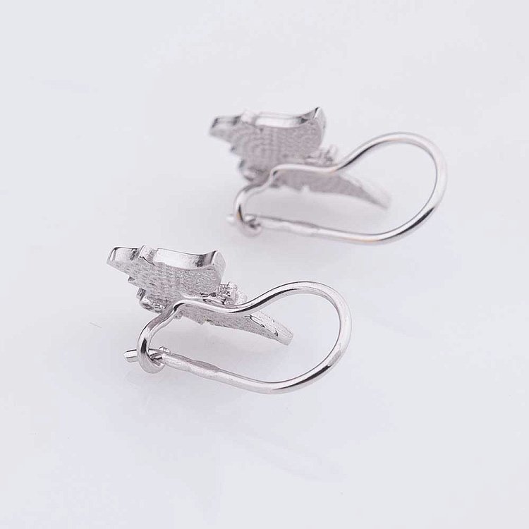 Серьги детские "Бабочки" (эмаль) 121783ж от ювелирного магазина Оникс - 2