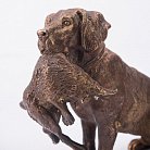 Бронзовая фигура ручной работы "Охотничья собака" сер00020 от ювелирного магазина Оникс - 1