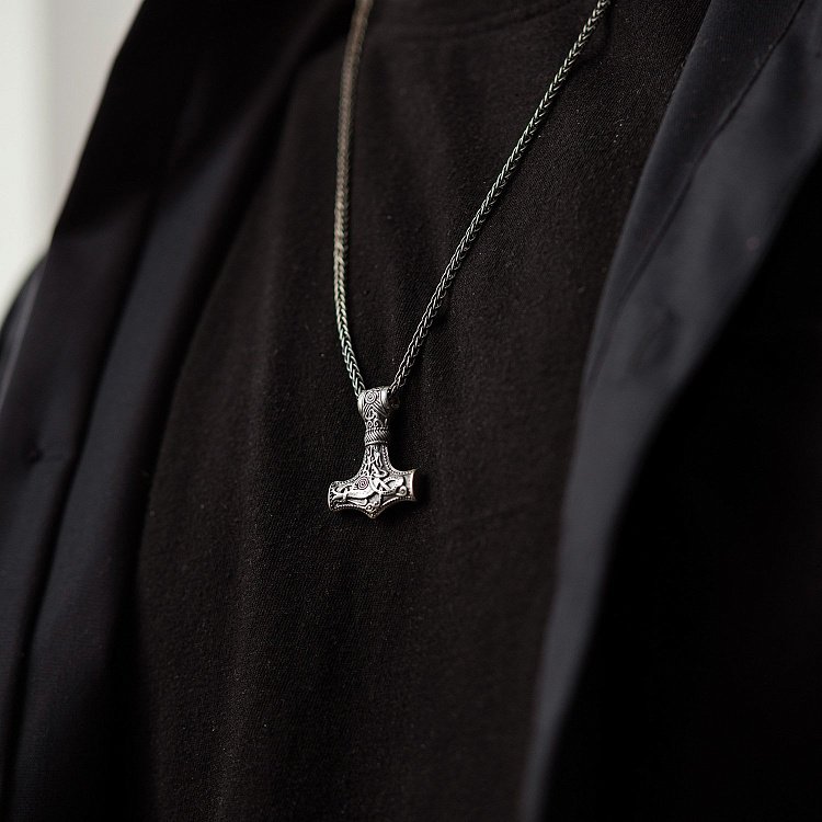 Срібна підвіска "Молот Тора" 132753 від ювелірного магазину Онікс - 7