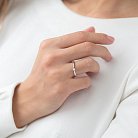 Помолвочное кольцо в белом золоте (фианит) к06254 от ювелирного магазина Оникс - 1