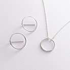 Срібні сережки "Геометрія" (2.7 см) 122785 от ювелирного магазина Оникс - 5