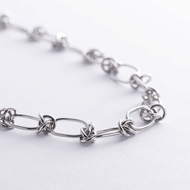 Срібне кольє - ланцюжок 181274 від ювелірного магазину Онікс - 3