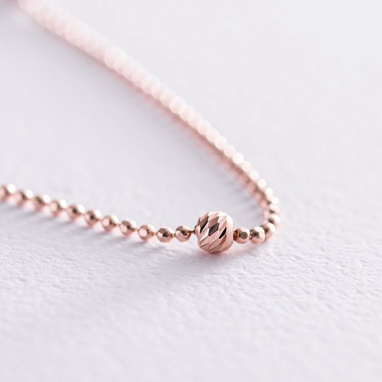 Золотое колье "Шарики" кол01994 от ювелирного магазина Оникс - 2