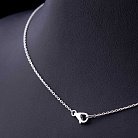 Серебряное колье "Сердце с ключем" 18356 от ювелирного магазина Оникс - 3
