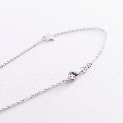 Серебряное колье "Звездочки" 181084 №5