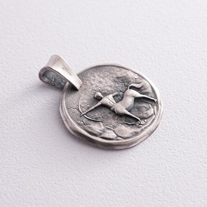 Серебряный кулон "Знак зодиака Стрелец" 133221стрілець №11