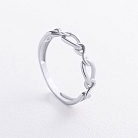 Каблучка "Нескінченність" у білому золоті к08502 от ювелирного магазина Оникс