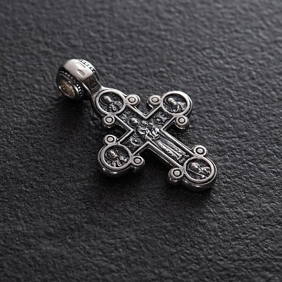 Православный крест с чернением 13089 №3