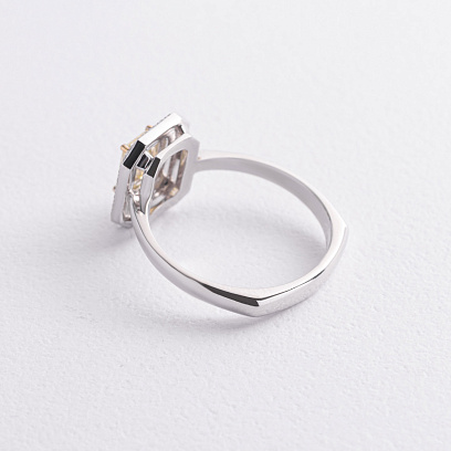 Золота каблучка з діамантами 245141121 №2