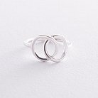Серебряное кольцо "Пересечение колец" 112522 от ювелирного магазина Оникс