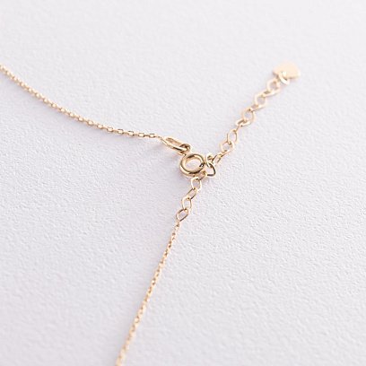 Золоте кольє Геометрія (фіаніт) кол01788 №3