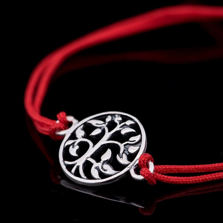 Браслет з червоною ниткою "Древо" 141110 від ювелірного магазину Онікс - 1