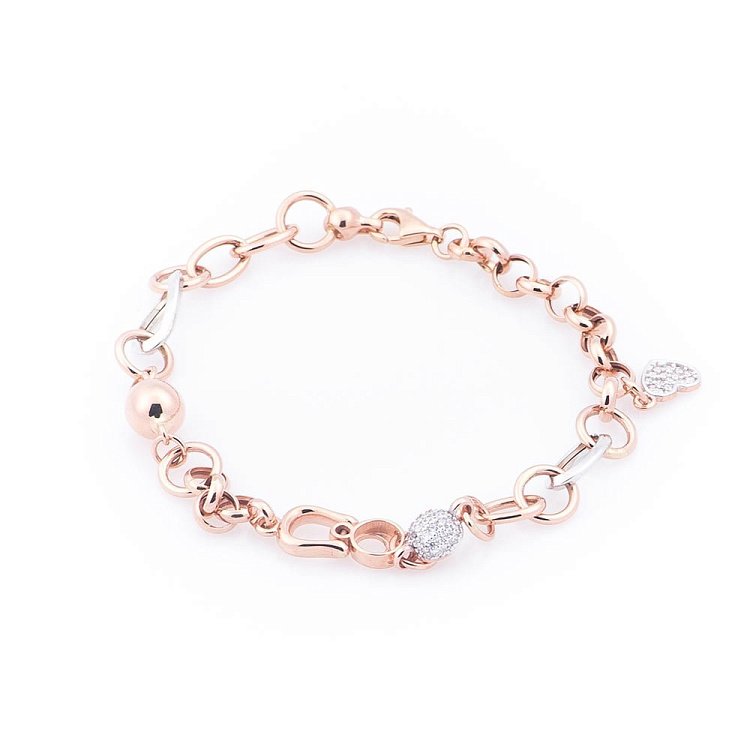 Золотой браслет (фианиты) б02918 от ювелирного магазина Оникс